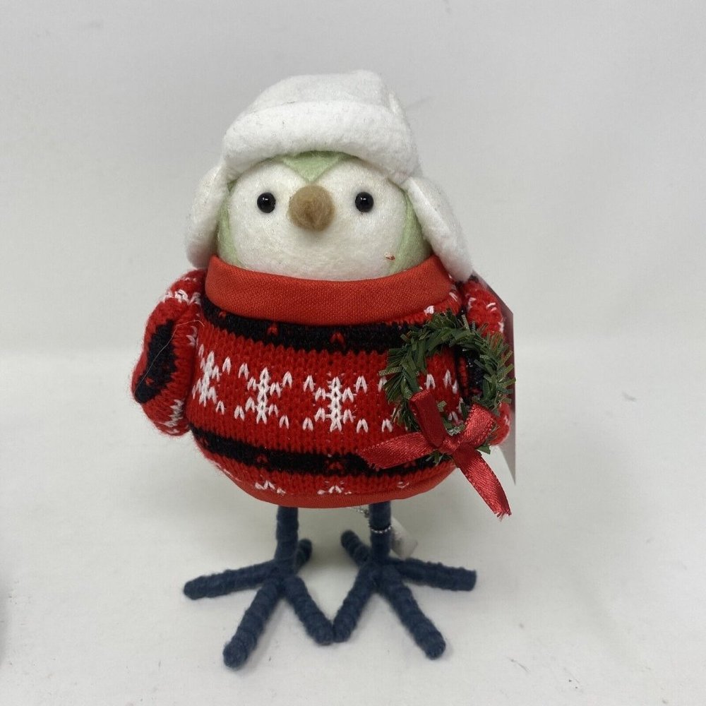 Target Wondershop 2022 Christmas Bird FIKA Featherly Friends Red Sweater Wreath